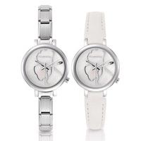 nomination ladies paris white flower dial watch 076000 0 013