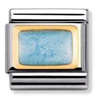 Nomination Geometric - Blue Glitter Oblong Charm 030206-0 26