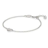 nomination gioie silver cubic zirconia heart bracelet 146200001