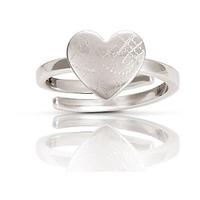 nomination elba silver engraved heart adjustable ring 142500 0 001