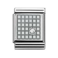 Nomination BIG Cubic Zirconia Set Grid Charm 332307/01