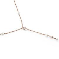 Nomination Bella Rose Gold Pearl Double Cubic Zirconia Pendant Necklace 142657/011