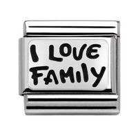 Nomination My Family I Love Family Charm 330102/34