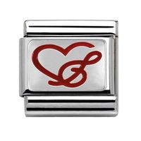 nomination classic treble cleff heart charm charm 33020603