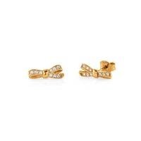 Nomination My Cherie Yellow Gold Bow Stud Earrings 146307/012