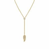 nomination angel yellow gold wing necklace 145338012
