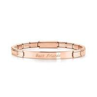 Nomination Trendsetter Rose Gold Best Friends Bracelet 021110/004