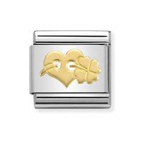 nomination classic symbols heart with clover charm 03016230