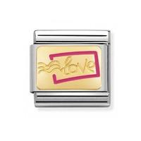 nomination classic plates love stamp charm 03028416