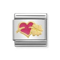 Nomination CLASSIC Pink Heart and Clover Charm 030283/16