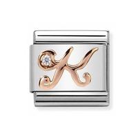 Nomination CLASSIC Letters Rose Gold K Charm 430310/11