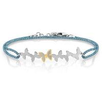 nomination butterfly pale blue copper 18ct gold plated bracelet 027309 ...