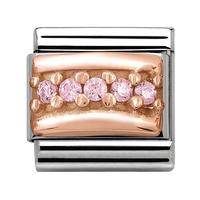 Nomination Rose Gold - Pink Cubic Zirconia Charm 430304 06