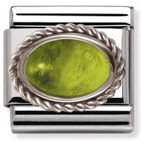 nomination ornate settings peridot charm 030510 0 05