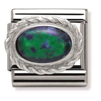 Nomination Ornate Settings Green Opal Charm 030509-0 26