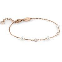 Nomination Bella Rose Gold Three Pearl Bracelet 142654/011