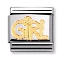 Nomination Stainless Steel Writings - Girl Charm 030107-0 03