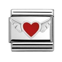 Nomination Symbols- Heart With Wings Charm 330202-0 01