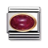 Nomination Oval Ruby Charm 030504/10