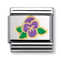 Nomination Nature - Violet Flower Charm 030278-0 15