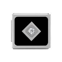 Nomination Ikon Symbols - Black Rhombus Charm 230306/02