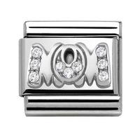 nomination my family cubic zirconia mom charm 33031607