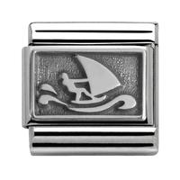 nomination honolulu oxidized windsurfer charm 330102 0 15