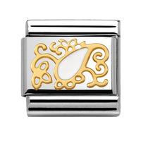 Nomination Cashmere Gold White Flower Drop Charm 030281/28