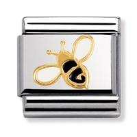 Nomination Nature - Black and Yellow Bee Charm 030278-0 01