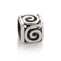 nomination textures spirals large cube charm 163001 006