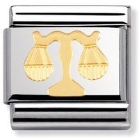 nomination zodiac 18ct gold plated libra charm 030104 0 07