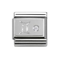 nomination silvershine zodiac gemini charm 330302 03