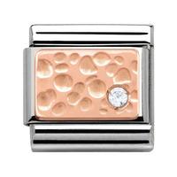 Nomination Rose Gold - Bubbles With Cubic Zirconia Charm 430303 02