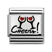nomination plated cheers glasses charm 330208 07