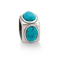 nomination stones turquoise cube charm 163302 033