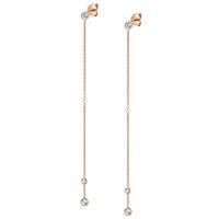 nomination bella rose gold pearl long earrings 142663011