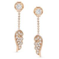 Nomination Angel Wing Rose Gold Dropper Earrings 145340/011