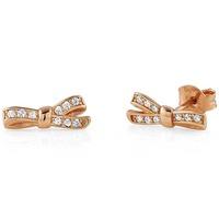 nomination mycherie rose gold bow earrings 146307011