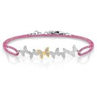 nomination butterfly pink copper 18ct gold plated bracelet 027309 009