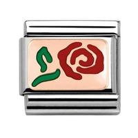 Nomination Rose Gold - Red Rose Charm 430201-01