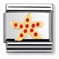 nomination animals of the water red starfish charm 030213 0 05