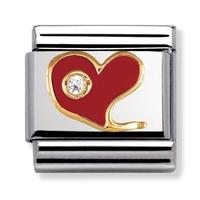 Nomination Love - Cubic Zirconia Red Heart Charm 030321-0 21