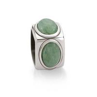 nomination stones green aventurine cube charm 163302 028