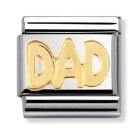 nomination stainless steel writings dad charm 030107 0 11