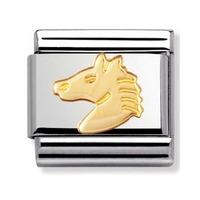 nomination animals of earth horse head charm 030112 0 10