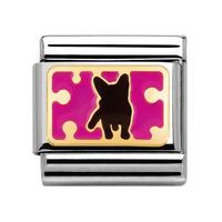 Nomination Pois - Pink Enamel Black Dog Charm 030284 10