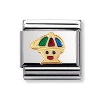 Nomination Composable Classic 18ct Gold and Enamel Boy Charm