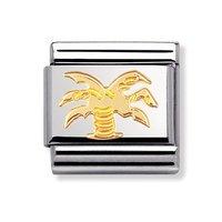 Nomination Composable Classic 18ct Gold Palm Tree Charm