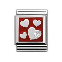 Nomination Composable Big Red CZ Heart Charm