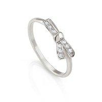 Nomination Silver Cubic Zirconia Bow Ring